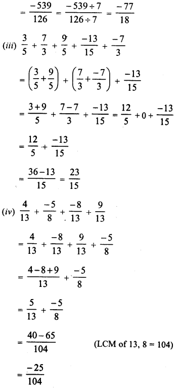 RD Sharma Class 8 Solutions Chapter 1 Rational Numbers Ex 1.2 26