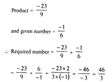RD Sharma Class 8 Solutions Chapter 1 Rational Numbers Ex 1.7 10