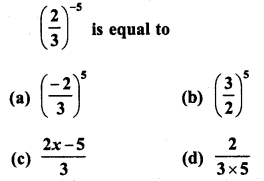 RD Sharma Class 8 Solutions Chapter 2 Powers MCQS 12