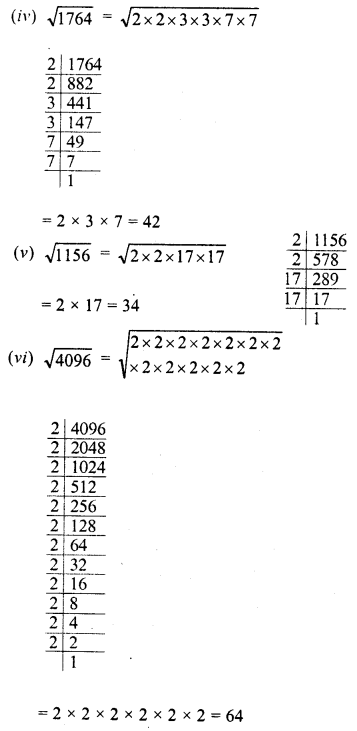 RD Sharma Class 8 Solutions Chapter 3 Squares and Square Roots Ex 3.4 2