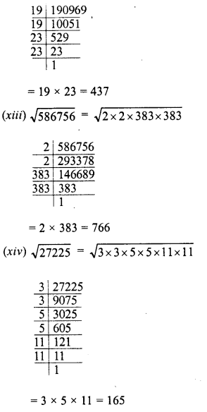RD Sharma Class 8 Solutions Chapter 3 Squares and Square Roots Ex 3.4 6