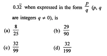 RD Sharma Class 9 Solutions Chapter 1 Number Systems MCQS Q15.1