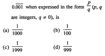 RD Sharma Class 9 Solutions Chapter 1 Number Systems MCQS Q17.1