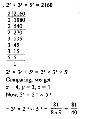 RD Sharma Class 9 Solutions Chapter 2 Exponents of Real Numbers Ex 2.2 Q19.1