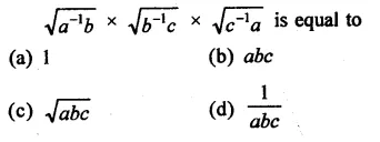 RD Sharma Class 9 Solutions Chapter 2 Exponents of Real Numbers MCQS Q14.1
