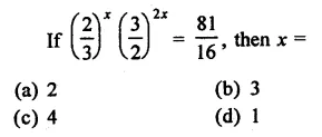 RD Sharma Class 9 Solutions Chapter 2 Exponents of Real Numbers MCQS Q15.1