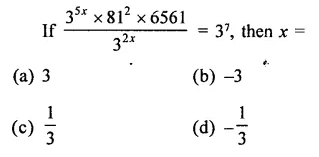 RD Sharma Class 9 Solutions Chapter 2 Exponents of Real Numbers MCQS Q36.1