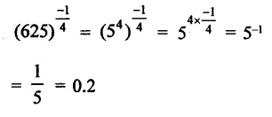 RD Sharma Class 9 Solutions Chapter 2 Exponents of Real Numbers VSAQS Q1.1