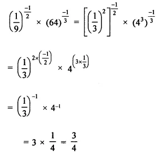 RD Sharma Class 9 Solutions Chapter 2 Exponents of Real Numbers VSAQS Q8.2