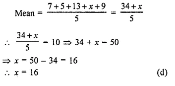 RD Sharma Class 9 Solutions Chapter 24 Measures of Central Tendency MCQS 7.1