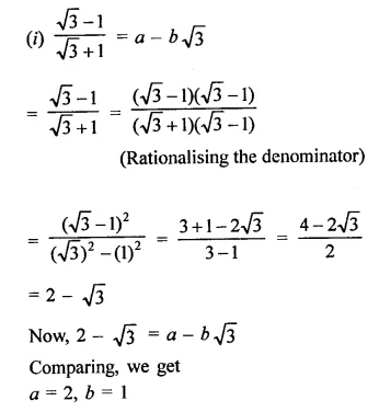RD Sharma Class 9 Solutions Chapter 3 Rationalisation Ex 3.2 Q6.2