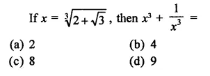 RD Sharma Class 9 Solutions Chapter 3 Rationalisation MCQS Q18.1