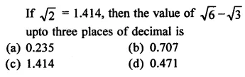 RD Sharma Class 9 Solutions Chapter 3 Rationalisation MCQS Q22.1