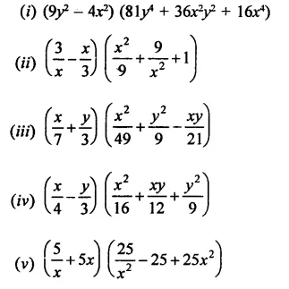 RD Sharma Class 9 Solutions Chapter 4 Algebraic Identities Ex 4.4 Q2.1