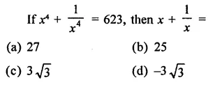 RD Sharma Class 9 Solutions Chapter 4 Algebraic Identities MCQS Q15.1