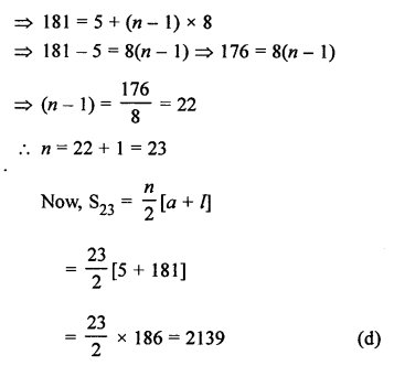 RS Aggarwal Class 10 Solutions Chapter 11 Arithmetic Progressions MCQS 28