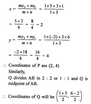 RS Aggarwal Class 10 Solutions Chapter 16 Co-ordinate Geometry Ex 16B 10