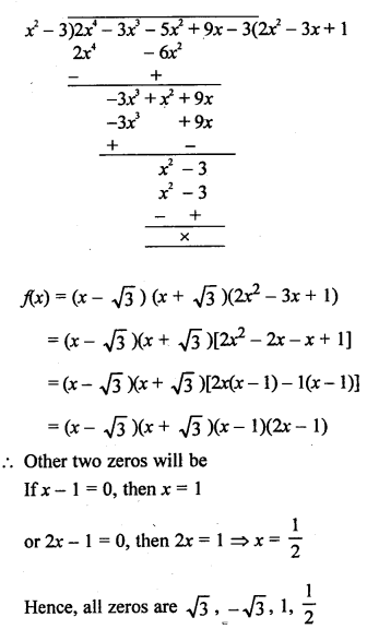 RS Aggarwal Class 10 Solutions Chapter 2 Polynomials Ex 2B 18