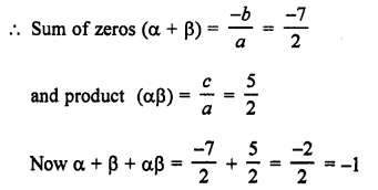 RS Aggarwal Class 10 Solutions Chapter 2 Polynomials Ex 2C 2