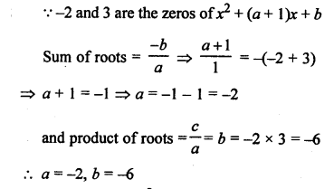 RS Aggarwal Class 10 Solutions Chapter 2 Polynomials MCQS 7