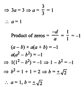 RS Aggarwal Class 10 Solutions Chapter 2 Polynomials Test Yourself 6