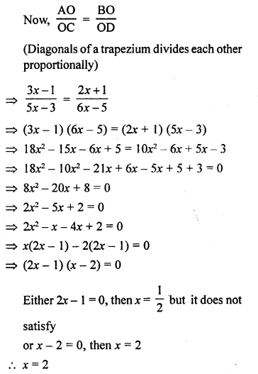 RS Aggarwal Class 10 Solutions Chapter 4 Triangles MCQS 19