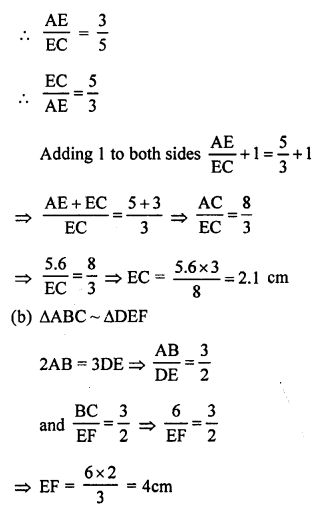 RS Aggarwal Class 10 Solutions Chapter 4 Triangles MCQS 48