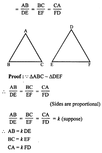 RS Aggarwal Class 10 Solutions Chapter 4 Triangles Test Yourself 22