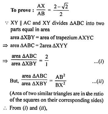 RS Aggarwal Class 10 Solutions Chapter 4 Triangles Test Yourself 27