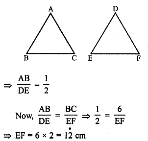 RS Aggarwal Class 10 Solutions Chapter 4 Triangles Test Yourself 6