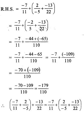 RS Aggarwal Class 8 Solutions Chapter 1 Rational Numbers Ex 1C 10