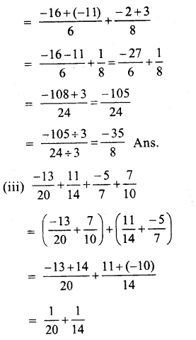 RS Aggarwal Class 8 Solutions Chapter 1 Rational Numbers Ex 1C 22