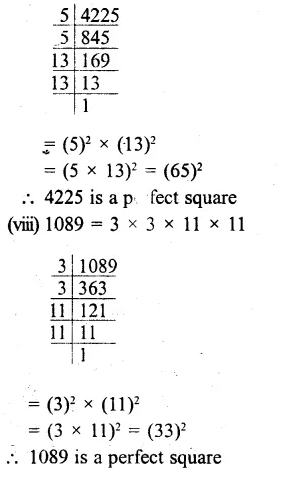 RS Aggarwal Class 8 Solutions Chapter 3 Squares and Square Roots Ex 3A Q1.5