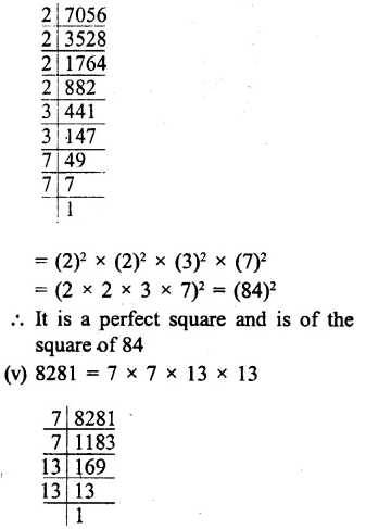 RS Aggarwal Class 8 Solutions Chapter 3 Squares and Square Roots Ex 3A Q2.3