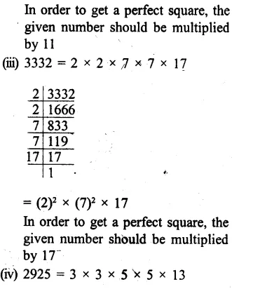 RS Aggarwal Class 8 Solutions Chapter 3 Squares and Square Roots Ex 3A Q3.2