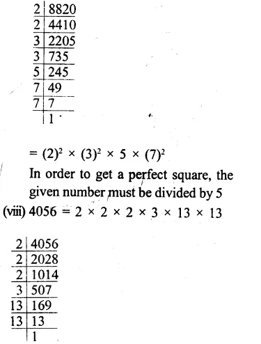RS Aggarwal Class 8 Solutions Chapter 3 Squares and Square Roots Ex 3A Q4.5