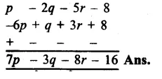 RS Aggarwal Class 8 Solutions Chapter 6 Operations on Algebraic Expressions Ex 6A 14.1