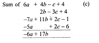 RS Aggarwal Class 8 Solutions Chapter 6 Operations on Algebraic Expressions Ex 6E 1.1