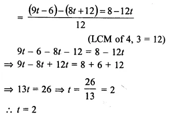 RS Aggarwal Class 8 Solutions Chapter 8 Linear Equations Ex 8A 10.1