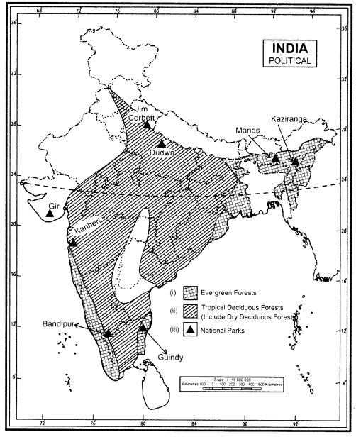 NCERT Solutions for Class 9 Social Science Geography Chapter 5 Natural Vegetation and Wildlife img-1