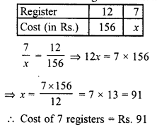 RD Sharma Class 8 Solutions Chapter 10 Direct and Inverse variations Ex 10.1 11
