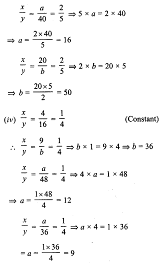 RD Sharma Class 8 Solutions Chapter 10 Direct and Inverse variations Ex 10.1 7