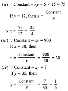 RD Sharma Class 8 Solutions Chapter 10 Direct and Inverse variations Ex 10.2 32