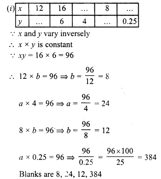 RD Sharma Class 8 Solutions Chapter 10 Direct and Inverse variations Ex 10.2 7