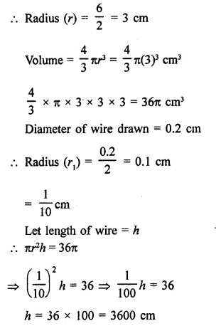 RD Sharma Class 9 Solutions Chapter 21 Surface Areas and Volume of a Sphere Ex 21.2 14.1