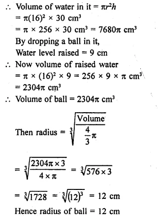 RD Sharma Class 9 Solutions Chapter 21 Surface Areas and Volume of a Sphere Ex 21.2 26.1