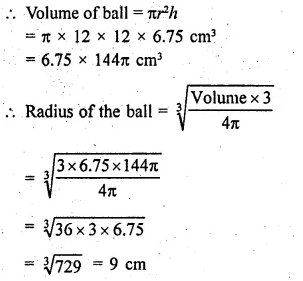 RD Sharma Class 9 Solutions Chapter 21 Surface Areas and Volume of a Sphere Ex 21.2 31.1