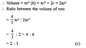 RD Sharma Class 9 Solutions Chapter 21 Surface Areas and Volume of a Sphere MCQS 13.1