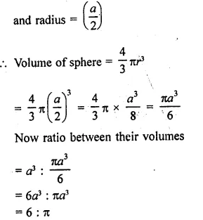 RD Sharma Class 9 Solutions Chapter 21 Surface Areas and Volume of a Sphere VSAQS 10.1
