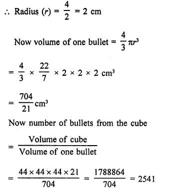 RD Sharma Class 9 Solutions Chapter 21 Surface Areas and Volume of a Sphere VSAQS 6.1